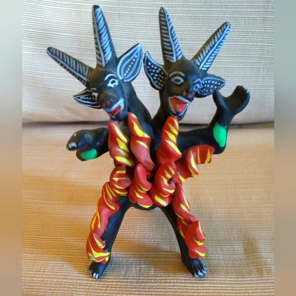 Other - Two-headed Devil in Flames, Ocumicho